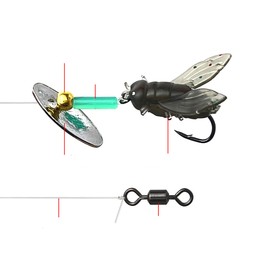 FOLANDO 5pcs Fly Fishing Bait, Fly Fishing Lures Flies Lure Realistic Flying Lures Fly Fishing Kit Small Fly Hook Fly Fishing Bait