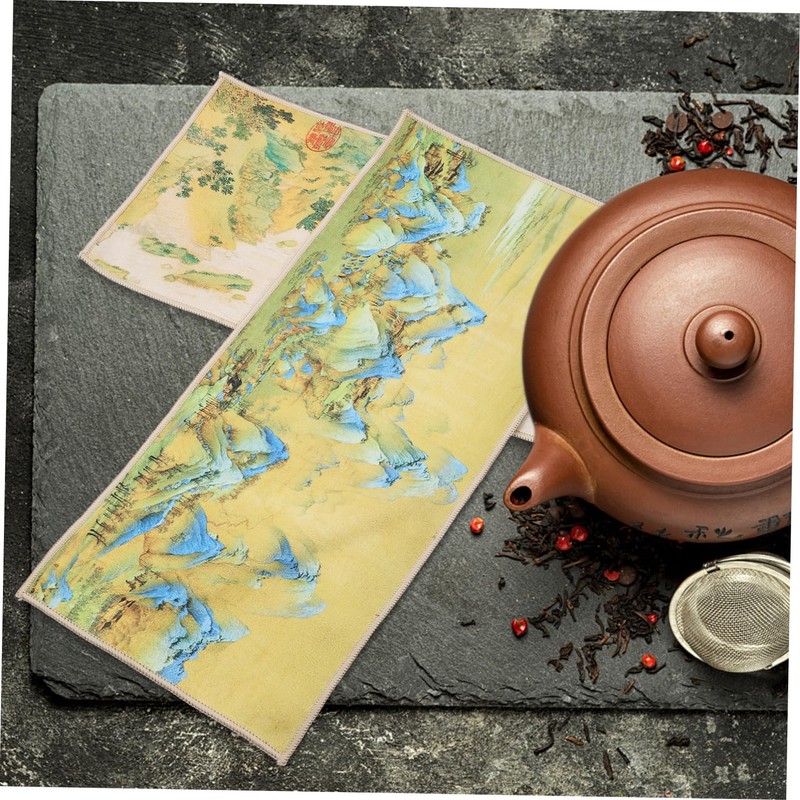 Ipetboom 2Pcs High Absorbency Tea Towel Thickened Dual Sided Teaware