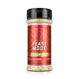 Feast Mode Flavors | Salmon Razz | Low Sodium | No MSG | Gluten Free| All Natural | Meal Prep Seasoning | Healthy | Great on seafood, fish, chicken, rice