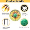 MeyRolizn Sunflower Standing Wind Sculpture, Outdoor Wind Spinner with Stake,