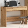 vidaXL Desk Writing Table - Engineered Wood, Modern Artisan Oak,