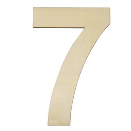 HILAZA 17 Inch Large Wooden Number 7, 1/4 Inch Thick Unfinished Blank Wood Number Slice Sign Board for Wall Decor, Craft, DIY Project, Birthday Wedding Party Decoration