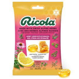 Ricola Honey Lemon Echinacea Cough Drops, 19 Count Bag