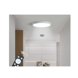 ZSYUBO 9 Inch Motion Sensor Light Indoor, Flush Mount Light Fixture, Motion Sensor Ceiling Light Wired for Hallway Porch Laundry Garage Basement, Motion Light 3000k/4000k/6000k White