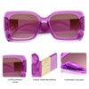 SOJOS Retro Oversized Square Sunglasses for Women Trendy Large Luxury