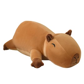 SQEQE Weighted Capybara Stuffed Animals, Weighted Capybara Plush, Cute Plushies Toy Gift for Kids Adults (9.8 Inch, 0.8 Lbs)