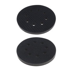 eMagTech 2PCS 125mm Soft Sponge Interface Pad Sanding Pad 8 Holes for Random Sander Dedicated Replacement Cushion Pad Impact-Resistant Noise Reduction Protection Polisher