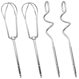 4Pcs Hand Mixer Attachments for Cuisinart, Stainless Steel Hand Mixer Beaters Mixer Attachments, Hand Mixer Beaters for Cuisinart Stand Mixer Attachments for Home Kitchen Restaurant Accessories