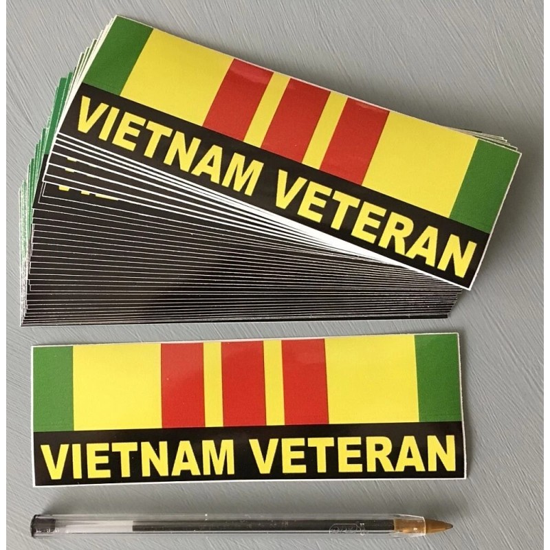 Military Branch support all. 4"X 4" vinyl. NEW. $2.68