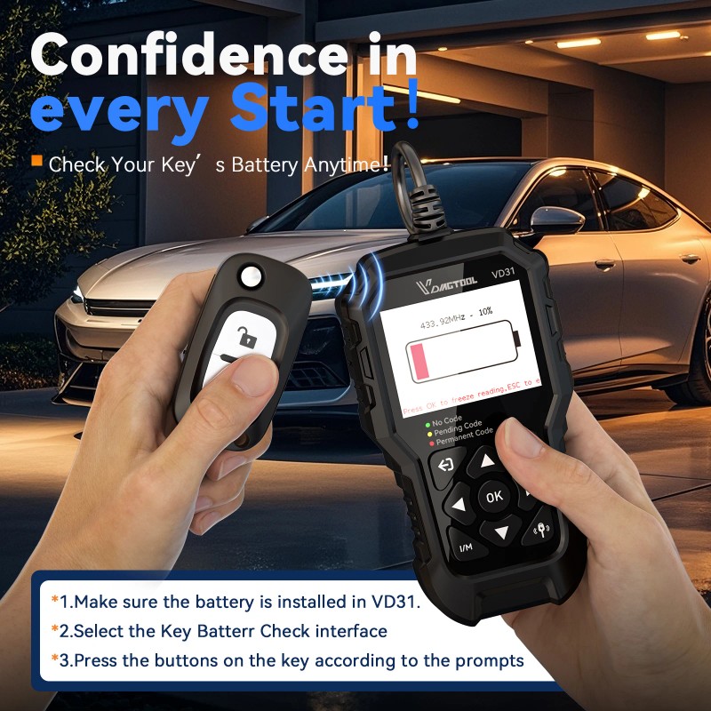 VDIAGTOOL VD31 Obd2 Scanner Diagnostic Tool OBD2 Code Reader for