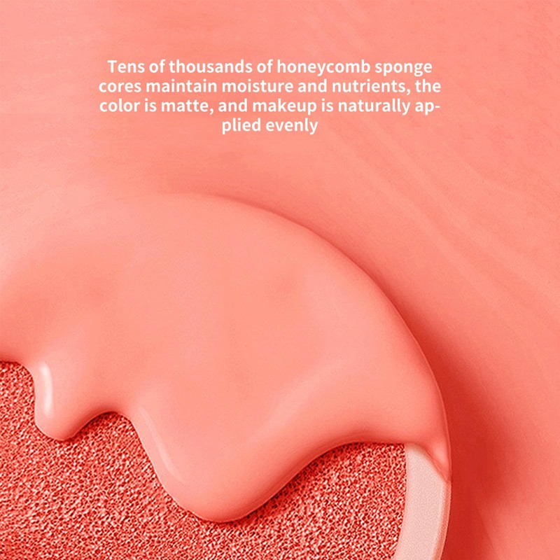 BLUE LOVE Air Cushion Liquid Blush for Cheeks with Mirror,