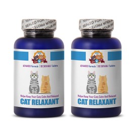 PETS HEALTH SOLUTION cat soother - RELAXANT FOR CATS - HELPS KEEP CALM - ANXIETY RELIEF - TREATS - valerian for cat - 180 Treats (2 Bottle)