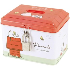 Tees Factory SN-5545244ND Snoopy Can Bank with Keys, Leisurely Doghouse H3.3 x W4.5 x Depth 3.3 inches (84 x 113 x 83 mm)