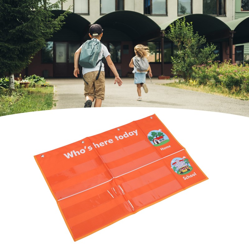 Attendance Pocket Chart with Large Cards Daily Schedule Classroom Management