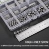 Fentar 600Pcs Ball Bearings, Stainless Steel Ball Bearing, 13 Sizes