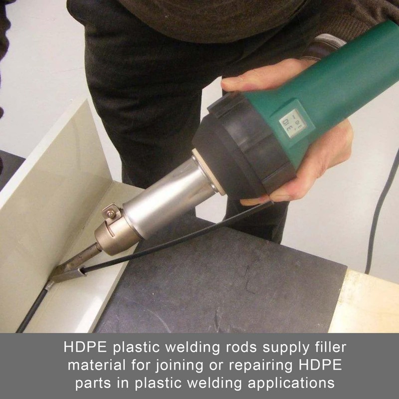 Black Plastic Stick High Density Polyethylene HDPE Plastic Welding Rod,