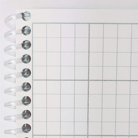 Harmony Lab & Safety Supplies Cleanroom Notebook, Engineering Grid, Side Spiral, Latex-Free, 8.5" x 11"