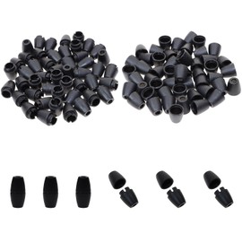 Mini Skater 50 Pairs Breakaway Safety Clasps Plastic Bead Barrel Connectors for Lanyards Bracelets Necklaces DIY Crafts Jewelry Making Clasps Clothing Accessories (Dia 4mm Hole)