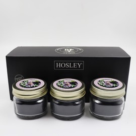 HOSLEY Scented Jar Candles for Home - Soy Wax Candles of Sage & Musk – Perfect Aromatherapy Candles Gifts Set for Women, Birthdays, Weddings, Christmas, Yoga, Bath – Set of 3