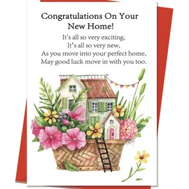 Mcduldul New Home Card, Housewarming Gifts for Men Women, Moving Gift, Congratulations On Your New Home!