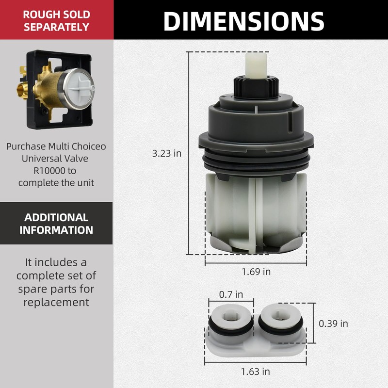 RP46463 Shower Cartridge Replacement for Delta Monitor 17 Series Dual