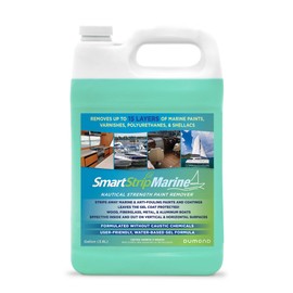 Dumond Smart Strip Marine Paint Remover, for Wood, Fiberglass, Metal & Aluminum Boats & More, Strip Up to 15 Layers of Polyurethane & Acrylic Top & Bottom Marine Coatings, Works Inside & Out, 1 Gallon