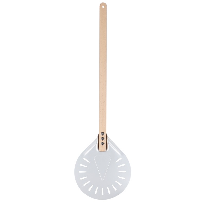 Pizza Shovel with 60cm Removable Wood Handle NonSlip Round Pizza