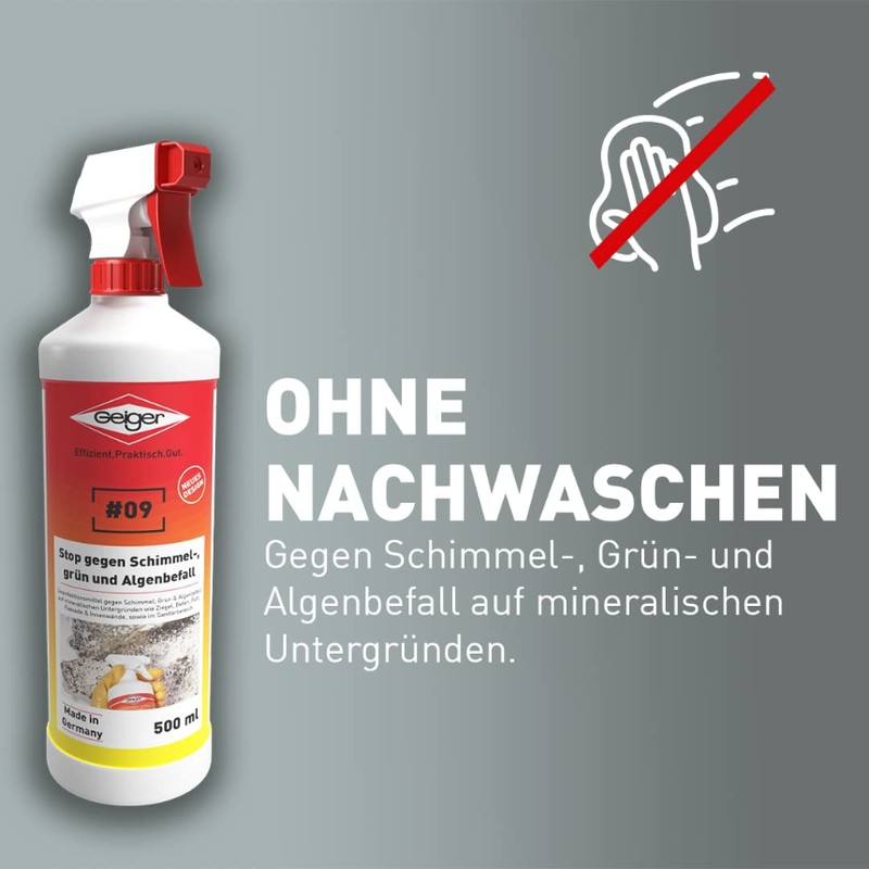 Geiger Chemie Nr. 09 Stop gegen Schimmel 500 ml Flasche