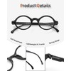 JM Set of 4 Retro Round Reading Glasses Spring Hinge