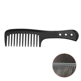 Wide Tooth Comb, Hair Detangling Comb, Anti-Static Carbon Comb, Styling Comb for Curly Hair, Long Hair, Wet Hair in all Types