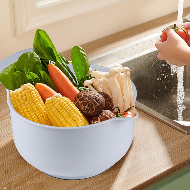 Cheeren Mixing Bowls - 4 Piece Nesting Plastic Mixing Bowl