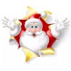 Unbranded SANTA CLAUS REINDEER REFRIGERATOR GLOSSY MAGNET CHRISTMAS MAN CAVE GAG GIFT