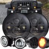 Unbranded New Popular for Jeep Wrangler JK 07-18 Combo 7''