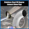A ABSOPRO OD 2.45Inch 90 Degree Exhaust Elbow Pipe SS304