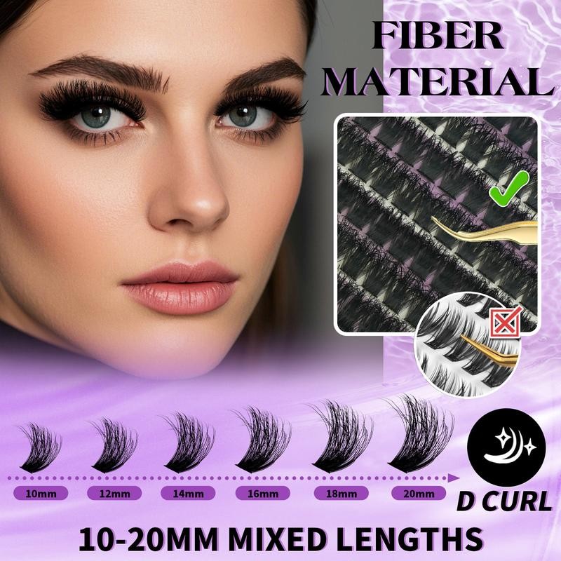 FEEGO 200D Lashes Extension Kit Thick Eyelash Extension Kit 10-20mm