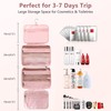 Travel Toiletry Bag,Hanging Toiletry Bags for Traveling Women, Water-resistant Makeup