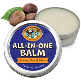 Pack Approved All-in-One Balm - Moisturizing Elbow, Nose & Paw Balm for Dogs - Dry Nose and Cracked Skin Relief - Lick-Safe and All-Natural with Coconut Oil, Avocado Oil, & Shea Butter for Dogs - 2oz