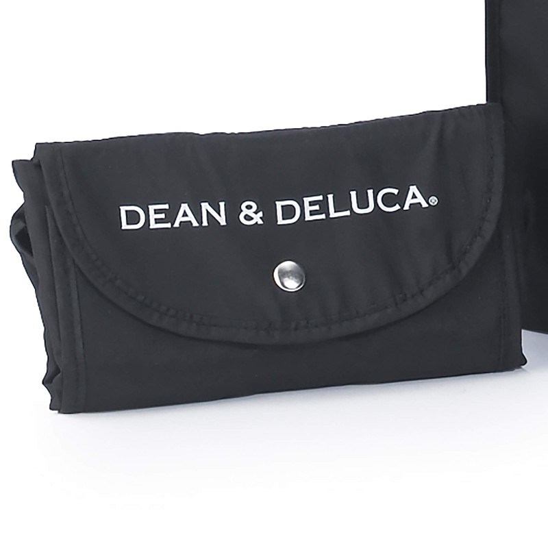 DEAN&DELUCA Shopping Bag, Black, Eco Bag, Foldable, Lightweight, Compact, My