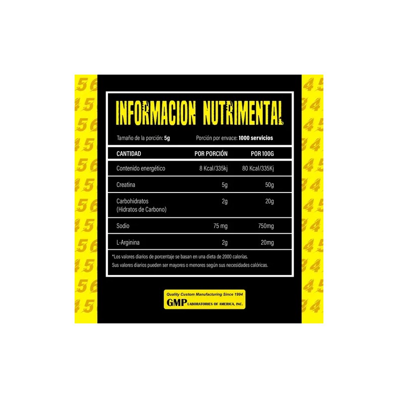 34 Zero Creatina Monohidratada 5kg 1000 Servicios