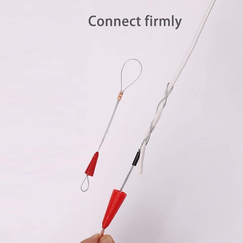 EIKEJI Cable Pulling Aid 50 m, Retractable Spiral Pull Wire