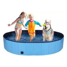 Alberca Plegable Piscina Perro Mascota Bañera Baño160cm                                                                                               