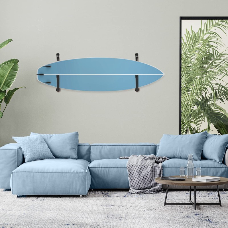 Yes4All Heavy Duty Surfboard/Kayak Wallmount Rack/Garage Storage Heavy Duty Hooks/Indoor