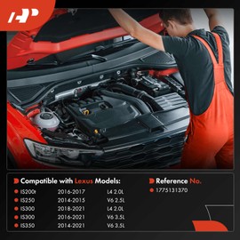 A-Premium Engine Air Intake Duct Compatible with Lexus IS200t 2016-2017 L4 2.0L, IS250 2014-2015 V6 2.5L, IS300 2018-2021 L4 2.0L, IS300 2016-2021 V6 3.5L, IS350 2014-2021 V6 3.5L