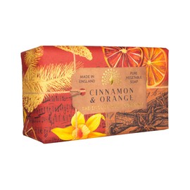 The English Soap Company, Cinnamon & Orange Soap Bar, Anniversary Collection, 200g