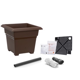 EarthBox 81753.01 Root & Veg Garden Kit, Organic Planter, Chocolate