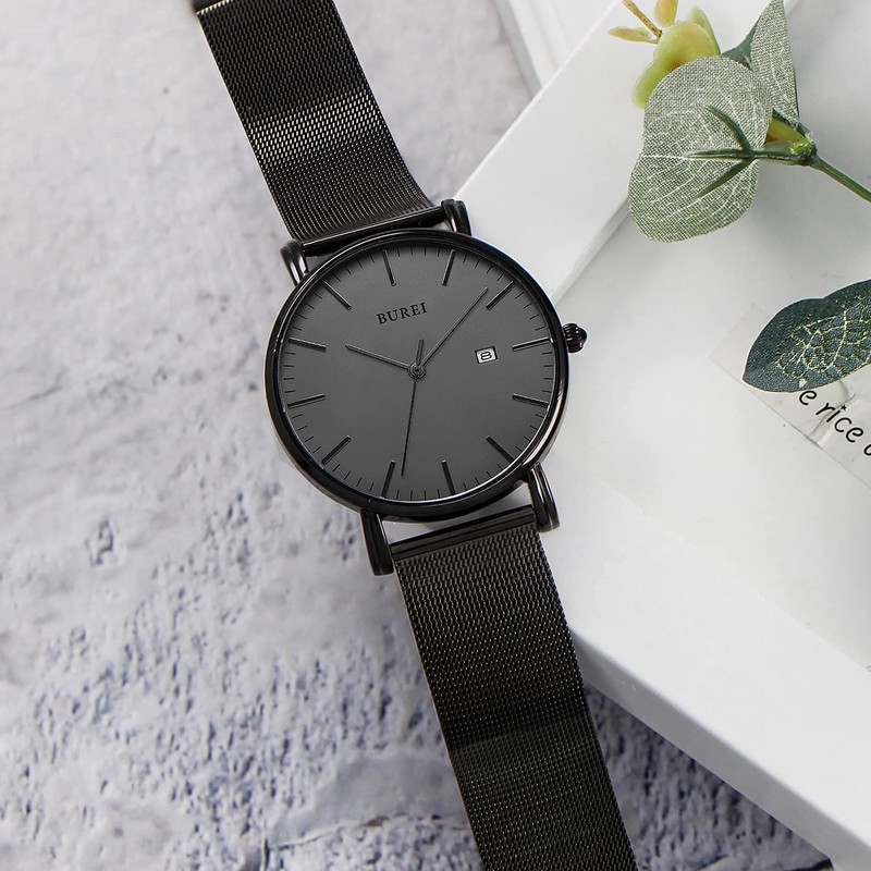 Men's Wristwatch, Simple, Waterproof, Analog, Business, Milanese Mesh Strap, Stylish,