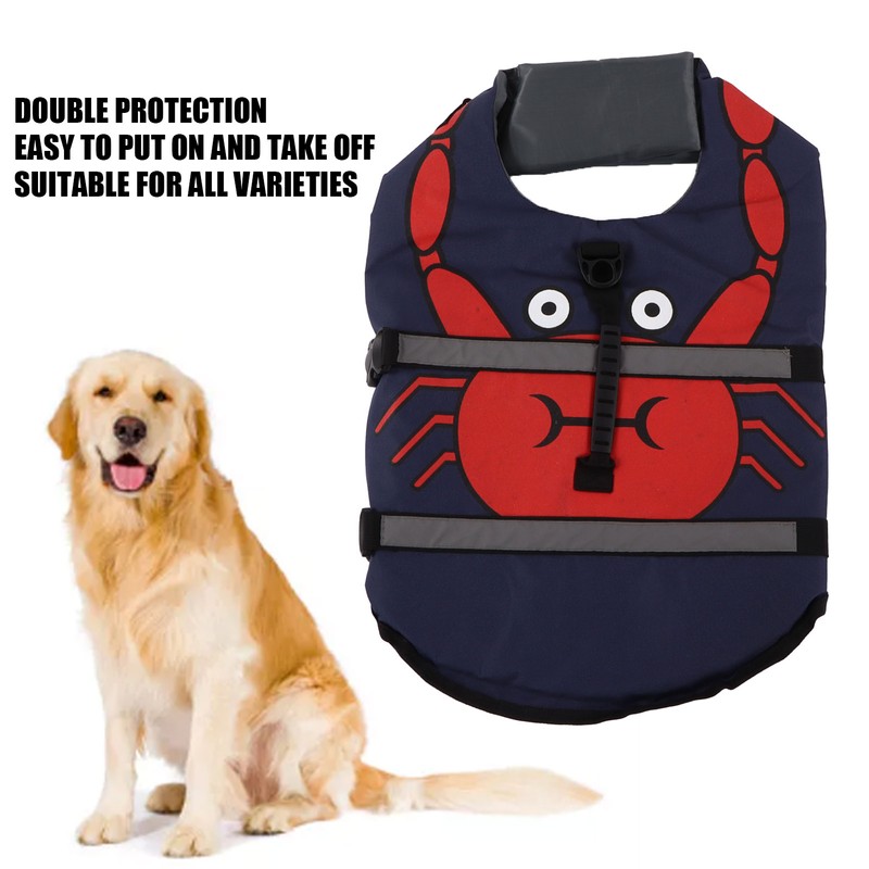 Pet Life Jacket Waterproof and High Buoyancy Lifesaver Vest with