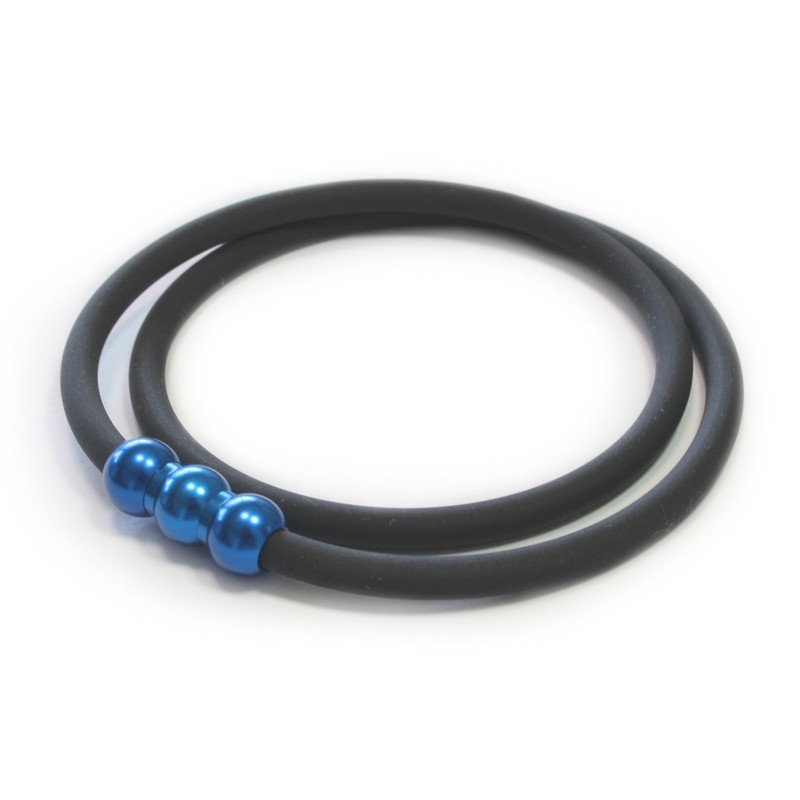 エルグ (erg) シナプスネックレスZERO (黒×青) Sサイズ 45cm