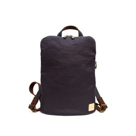 Creare Kiki-51 Men's Backpack, Small, Thin, Lightweight, Made in Japan, Japanese Clothing, Persimmon Dyed, Kurashiki Canvas, Thin Gusset, Toyooka Bag, Birthday Gift for Dad, Indishi Canvas
