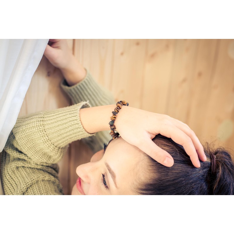 Lebensquelle Plus Tiger's Eye Chip Bracelet | High Quality Gemstone